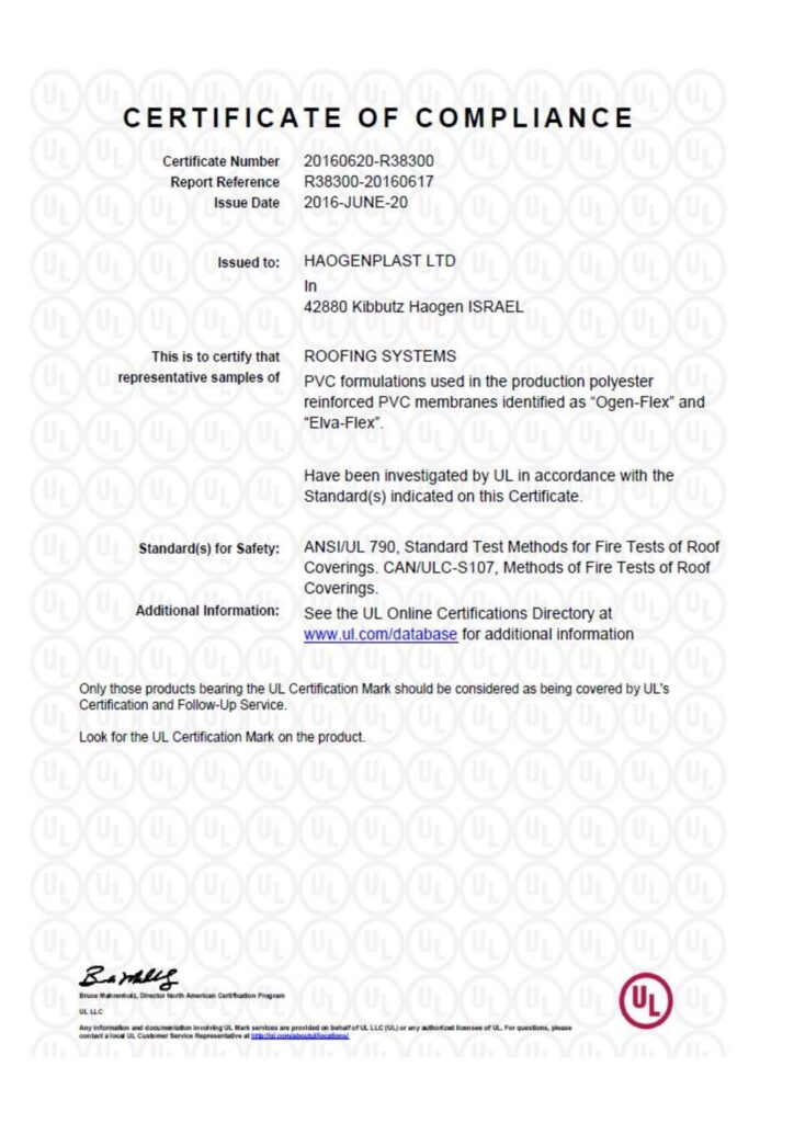 UL CERTIFICATION